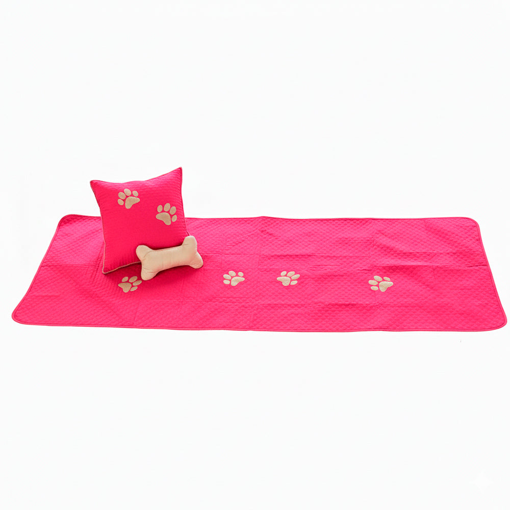 Kit Peseira Pet Impermeável Para Cama Solteiro 04 pçs