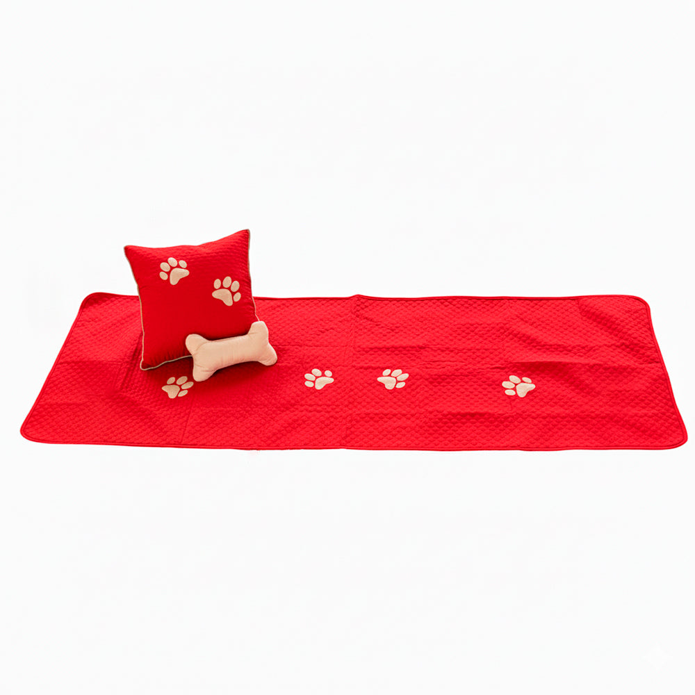 Kit Peseira Pet Impermeável Para Cama Solteiro 04 pçs