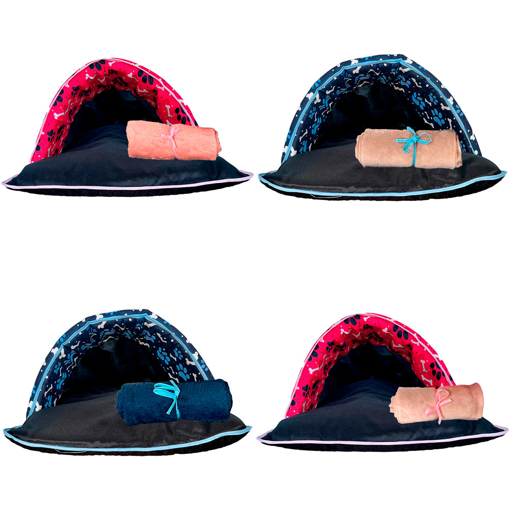 Kit Saco de Dormir Pet Impermeável Téo 02 pçs