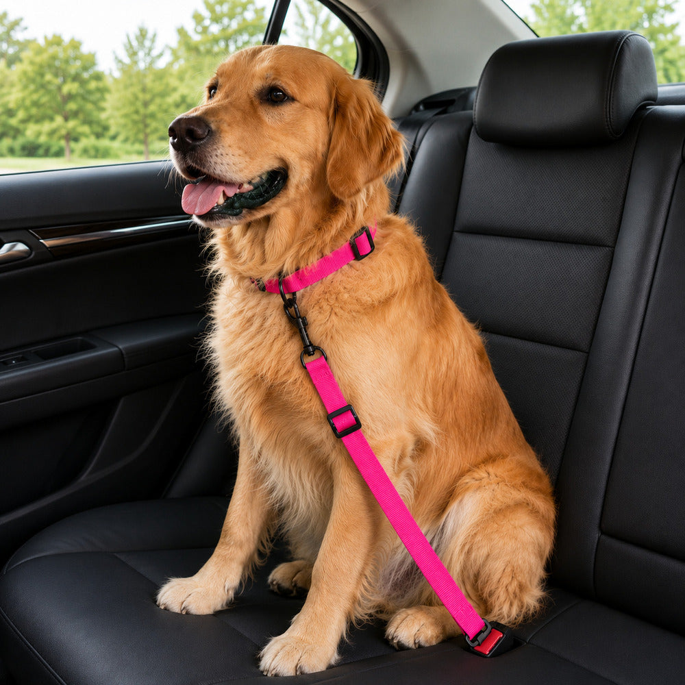 Conjunto Cinto de Segurança + Coleira Pet Simples