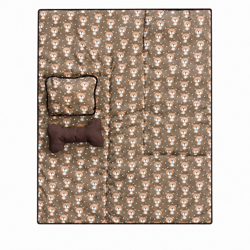 Edredom Pet Lexie Dupla Face Estampado 03 pçs