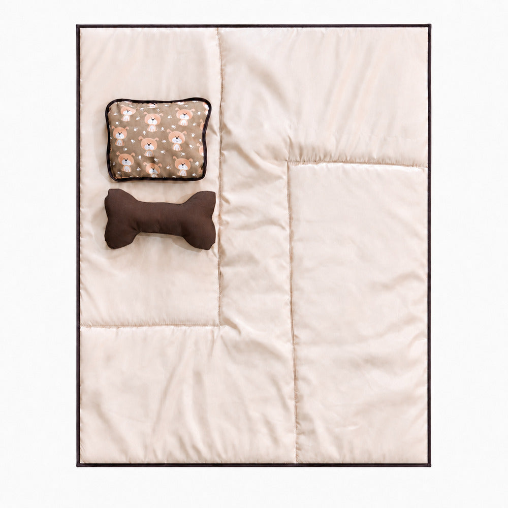 Edredom Pet Lexie Dupla Face Estampado 03 pçs